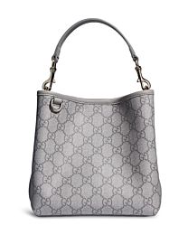Gucci GG Emblem Small Bucket Bag 815118 Gray