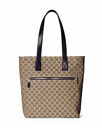 Gucci GG Canvas Medium Tote Bag Coffee