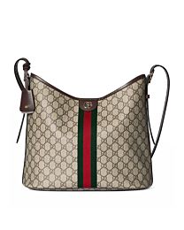 Gucci Ophidia Large Shoulder Bag Dark Coffee