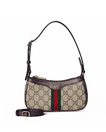 Gucci Ophidia Mini Shoulder Bag Dark Coffee