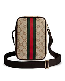 Gucci GG Mini Bag With Web A002SJ Coffee
