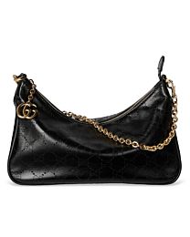 Gucci Ady Lunetta Chain Small Shoulder Bag A0034B Black