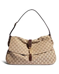 Gucci Jackie Flap Large Crossbody Bag A005ZI Apricot
