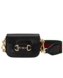 Gucci Horsebit 1955 Strap Wallet ?699760 Black