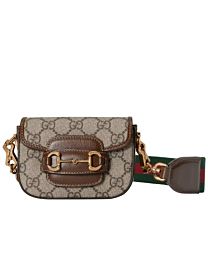 Gucci Horsebit 1955 Strap Wallet 699760 Dark Coffee