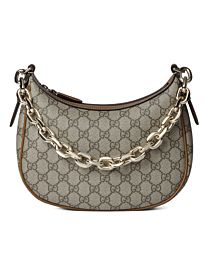 Gucci GG Emblem Medium Shoulder Bag 815409 Coffee