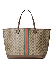 Gucci Ophidia GG Large Tote Bag 726755 Dark Coffee