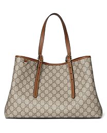 Gucci GG Emblem Large Tote Bag 815213 Coffee