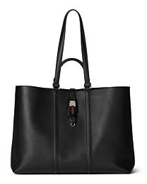 Gucci Large Tote Bag With Web 816753 Black