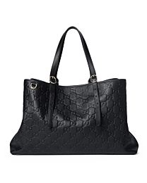 Gucci GG Emblem Large Tote Bag 815213 Black