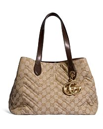 Gucci GG Marmont Medium Tote Bag 855279 Apricot