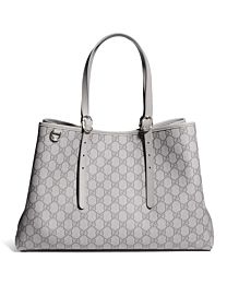 Gucci GG Emblem Large Tote Bag 815213 Gray
