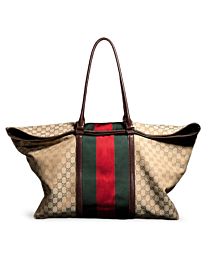 Gucci GG Duffle Bag With Web 874979 Dark Coffee