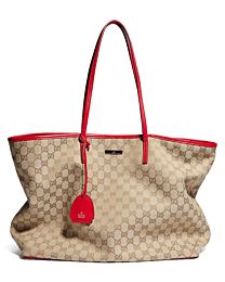 Gucci Gucci Tribeca Large Tote Bag With Charm A0034 Cream