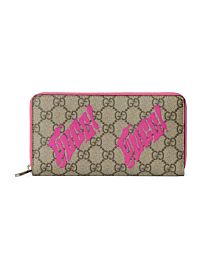 Gucci GG Monogram series printed all zipper style