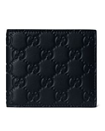Gucci GG Emblem Series Bi-Fold Wallet Black