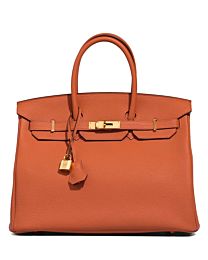 Hermes Birkin 35 Togo Leather Bag 