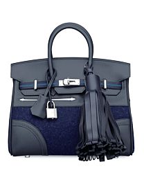 Hermes Birkin 25 Go Team Swift Dark Blue