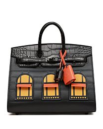 Hermes Sac Faubourg Birkin 20 So Matte Alligator Hardware 