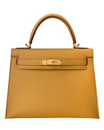 Hermes Kelly Bag 28 Togo Leather Apricot