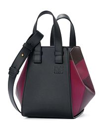 Loewe x Albers Leather Hammock Top-Handle Bag Mauve