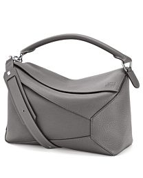 Loewe Large Puzzle Bag In Grained Calfskin 