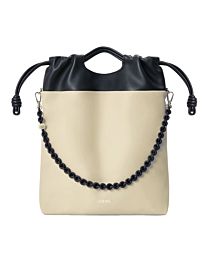 Loewe Flamenco Two-Tone Leather Tote Cream