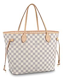 Louis Vuitton Damier Canvas Neverfull Tote N41361 White