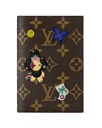 Louis Vuitton Couverture Passport Vivienne Passport Wallet M26627 Pink