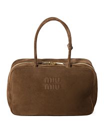 Miumiu Suede Beau Bag Coffee