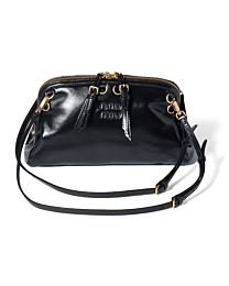Miu Miu Leather Clutch 5BF131 Black