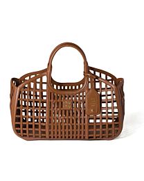 Miumiu Large Leather Basket 5BA293 Coffee