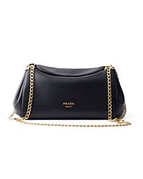 Prada Doux Medium Leather Shoulder Bag 1BD395