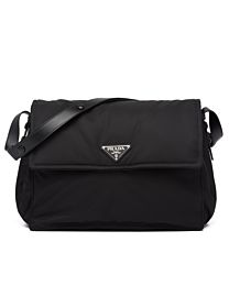 Prada Re-Nylon Large Padded Shoulder Bag 1BD256 Black