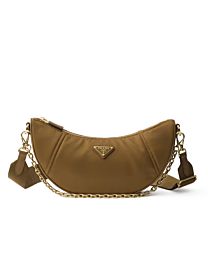 Prada Demi-lune Re-Nylon Shoulder Bag 1BH222