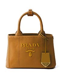 Prada Jardiniere Cotton Canvas Mini Handbag