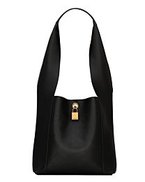 Saint Laurent Tanger In Leather Black
