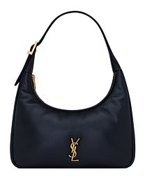 Saint Laurent Calypso Mini Hobo In Plunged Lambskin 791484 Black
