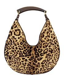 Saint Laurent Mombasa Medium In Pony Hair Leather 862029 Coffee