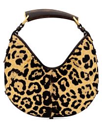 Saint Laurent Mombasa Small In Pony Hair Leather 851432 Coffee