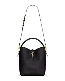 Saint Laurent LE 5A7 Leather Bucket Bag