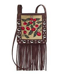 Valentino Garavani Small Tassel Shoulder Bag Dark Coffee
