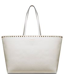 Valentino Large Calfskin Leather Rockstud Shopping Bag 