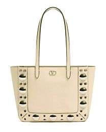 Valentino Garavani Nellcote Mini Shopping Bag Cream