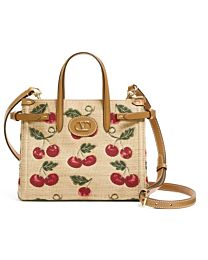 Valentino Garavani Small Antibes Cherry-motif Tote Bag 0B0R20