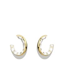 Chanel Women's Hoop Earrings ABC992 White