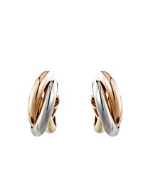 Cartier Trinity Earrings, Classic Model Golden