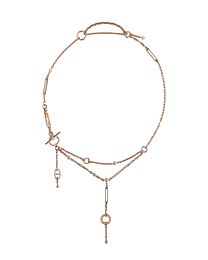 Hermes Women's Chaine D'ancre Chaos Lariat Necklace Red
