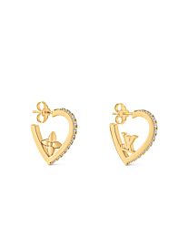 Louis Vuitton Women's My LV Love Earrings M01616 Golden