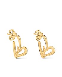 Louis Vuitton Limited Edition - Fall In Love Heart Earrings PM M00463 Golden